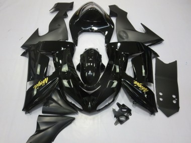 Black and Gold Kawasaki ZX10R Fairings 2006-2007 Outlets