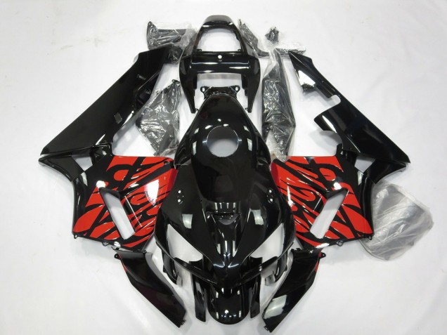 Black and Tribal Red Honda CBR600RR Fairings 2005-2006 Outlets Black and Tribal Red Honda CBR600RR Fairings 2005-2006 Outlets