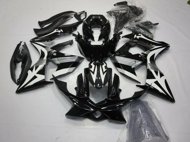Black and White Suzuki GSXR 1000 Fairings 2009-2016 Outlets Black and White Suzuki GSXR 1000 Fairings 2009-2016 Outlets