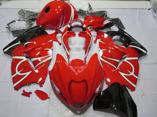 Black and White Suzuki GSXR 1300 Fairings 1997-2007 Outlets Black and White Suzuki GSXR 1300 Fairings 1997-2007 Outlets
