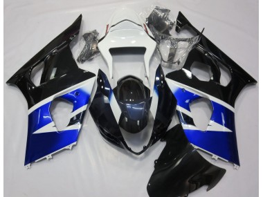 Black Blue and White Suzuki GSXR 1000 Fairings 2003-2004 Outlets