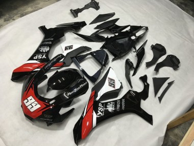 Black Red and White 99 Yamaha R1 Fairings 2015-2019 Outlets