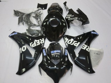Black Repsol Honda CBR1000RR Fairings 2008-2011 Outlets