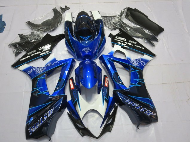 Blue and Black Corona Suzuki GSXR 1000 Fairings 2007-2008 Outlets Blue and Black Corona Suzuki GSXR 1000 Fairings 2007-2008 Outlets