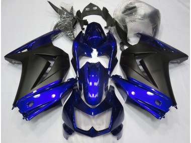 Blue and Matte Black Kawasaki Ninja 250 Fairings 2008-2013 Outlets