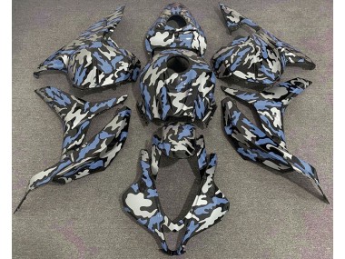 Blue and Silver Camo Honda CBR600RR Fairings 2009-2012 Outlets