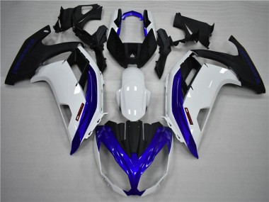 Blue and White Kawasaki Ninja 650R Fairings 2012-2016 Outlets