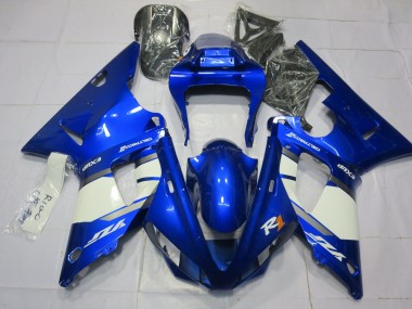 Blue and White Yamaha R1 Fairings 2000-2001 Outlets