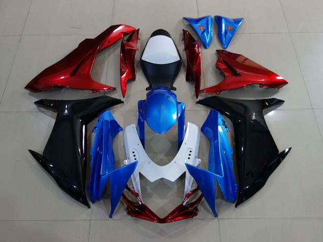Blue / Black / Red Suzuki GSXR 600-750 Fairings 2011-2020 Outlets Blue / Black / Red Suzuki GSXR 600-750 Fairings 2011-2020 Outlets
