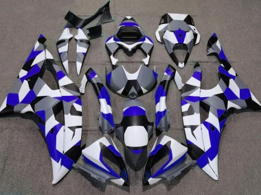 Blue Camo Plain Yamaha R6 Fairings 2008-2016 Outlets