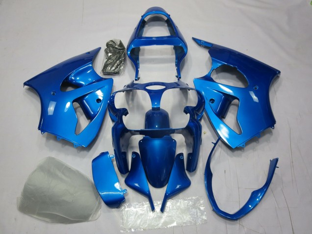Blue Kawasaki ZX6R Fairings 2000-2002 Outlets