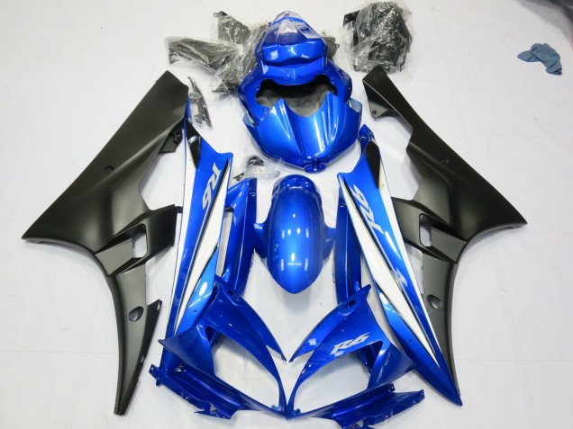 Blue Matte Black Yamaha R6 Fairings 2006-2007 Outlets Blue Matte Black Yamaha R6 Fairings 2006-2007 Outlets