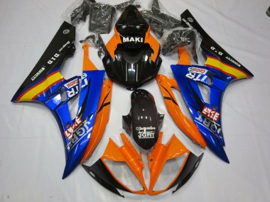 Blue Orange Yamaha R6 Fairings 2006-2007 Outlets