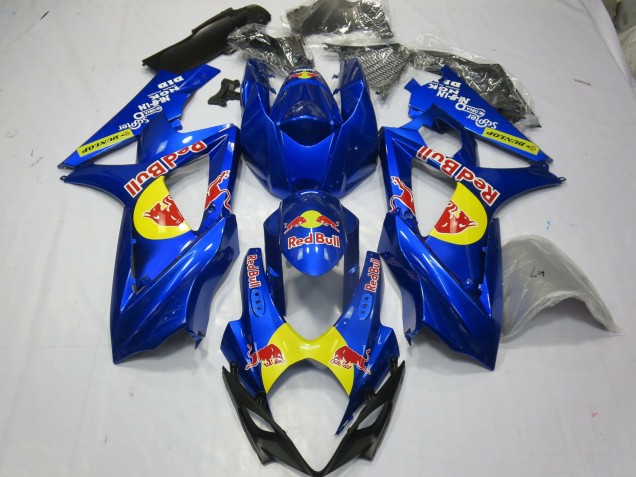 Blue Red Bull Suzuki GSXR 1000 Fairings 2007-2008 Outlets Blue Red Bull Suzuki GSXR 1000 Fairings 2007-2008 Outlets
