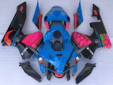 Blue Shark & Pink Honda CBR600RR Fairings 2005-2006 Outlets