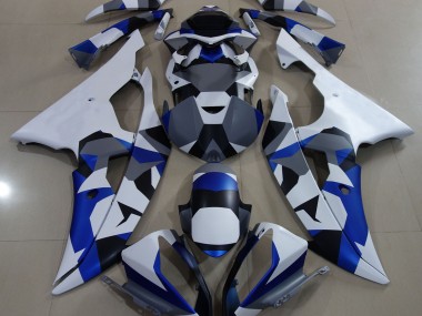 Blue Snow Camo Yamaha R6 Fairings 2008-2016 Outlets