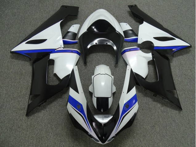 Blue white and Black Kawasaki ZX6R Fairings 2005-2006 Outlets Blue white and Black Kawasaki ZX6R Fairings 2005-2006 Outlets