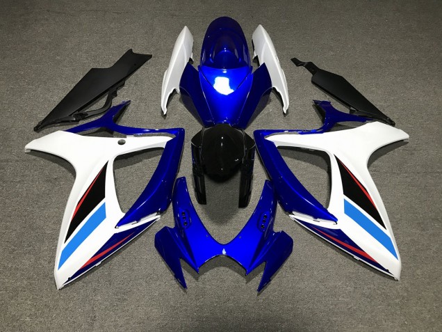 Blue White and Black Suzuki GSXR 600-750 Fairings 2006-2007 Outlets Blue White and Black Suzuki GSXR 600-750 Fairings 2006-2007 Outlets