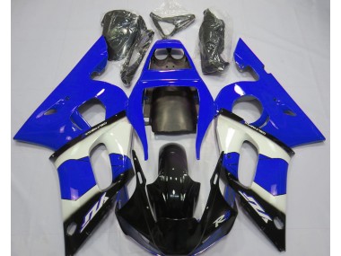 Blue White and Black Yamaha R6 Fairings 1998-2002 Outlets