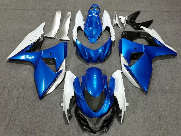 Blue White and Silver Suzuki GSXR 1000 Fairings 2009-2016 Outlets Blue White and Silver Suzuki GSXR 1000 Fairings 2009-2016 Outlets