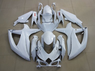Bright White and Red Suzuki GSXR 600-750 Fairings 2008-2010 Outlets