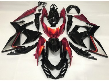 Burnt Orange and Black Suzuki GSXR 1000 Fairings 2009-2016 Outlets