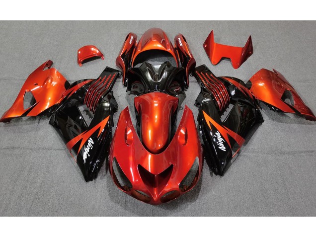 Burnt Orange Black Kawasaki ZX14R Fairings 2006-2011 Outlets Burnt Orange Black Kawasaki ZX14R Fairings 2006-2011 Outlets
