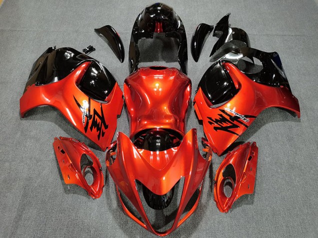 Candy Orange & Gloss Black Suzuki GSXR 1300 Fairings 2008-2019 Outlets Candy Orange & Gloss Black Suzuki GSXR 1300 Fairings 2008-2019 Outlets