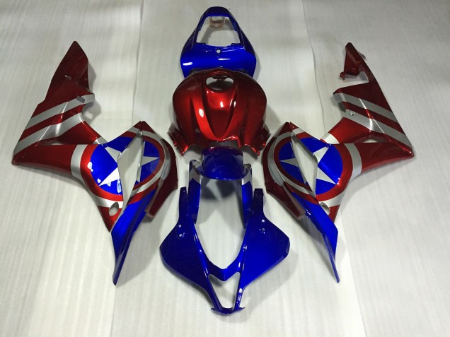 Captain America Honda CBR600RR Fairings 2007-2008 Outlets Captain America Honda CBR600RR Fairings 2007-2008 Outlets