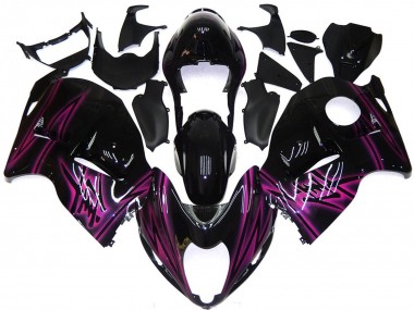 Custom Black Gloss with Pink Suzuki GSXR 1300 Fairings 1997-2007 Outlets