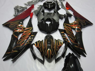Custom Flame Yamaha R6 Fairings 2008-2016 Outlets