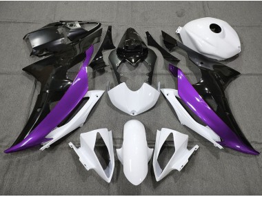 Custom Purple Black and White Yamaha R6 Fairings 2008-2016 Outlets