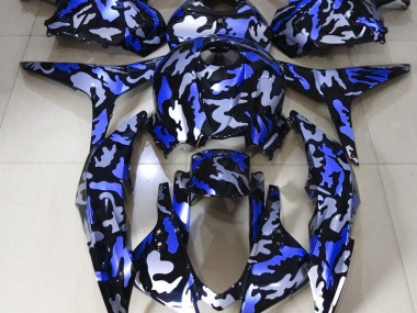 Dark Blue Snow Camo Honda CBR600RR Fairings 2009-2012 Outlets