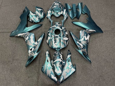 Dark Teal Camo Yamaha R1 Fairings 2004-2006 Outlets