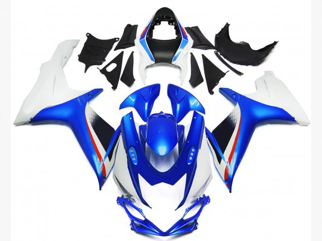 Deep Blue and Gloss White Style Suzuki GSXR 600-750 Fairings 2011-2020 Outlets Deep Blue and Gloss White Style Suzuki GSXR 600-750 Fairings 2011-2020 Outlets