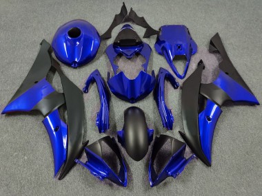 Deep Blue and Matte Black Yamaha R6 Fairings 2008-2016 Outlets