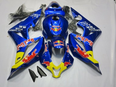 Deep Blue Red Bull Honda CBR600RR Fairings 2007-2008 Outlets