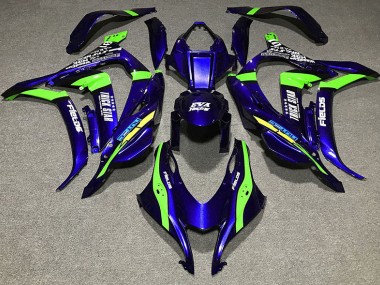 Deep Blue Trickstar Kawasaki ZX10R Fairings 2016-2019 Outlets