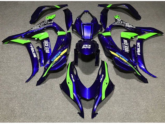Deep Blue Trickstar Kawasaki ZX10R Fairings 2016-2019 Outlets