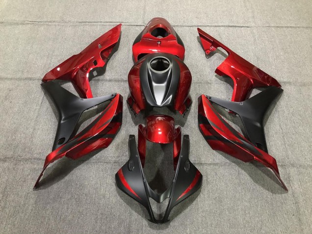 Deep Red and Matte Black Honda CBR600RR Fairings 2007-2008 Outlets Deep Red and Matte Black Honda CBR600RR Fairings 2007-2008 Outlets