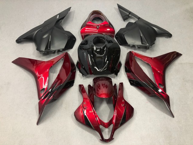 Deep Red with Black Honda CBR600RR Fairings 2009-2012 Outlets Deep Red with Black Honda CBR600RR Fairings 2009-2012 Outlets