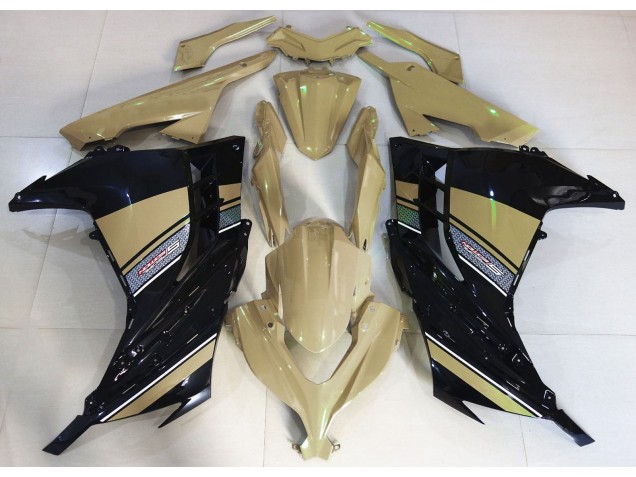 Desert Tan and Black Kawasaki Ninja 300 Fairings 2013-2018 Outlets