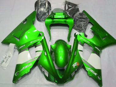 Electric Green & White Yamaha R1 Fairings 2000-2001 Outlets
