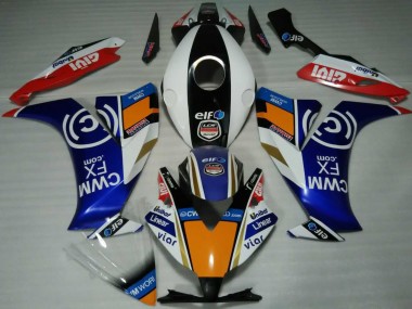 Elf Blue and Orange Honda CBR1000RR Fairings 2012-2016 Outlets