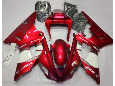 Fire Red & White Yamaha R1 Fairings 2000-2001 Outlets