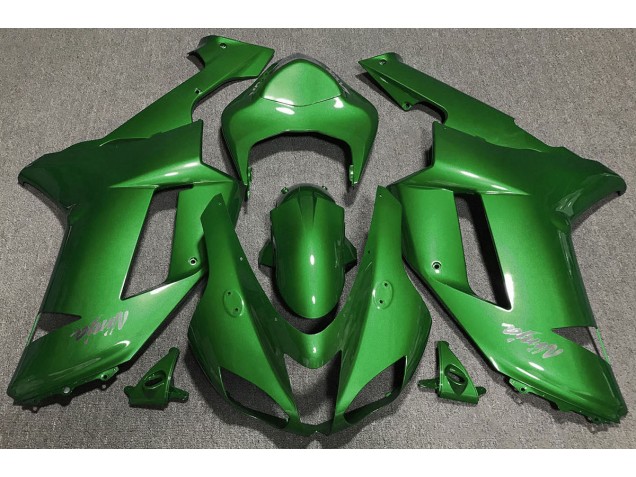 Forest Green Kawasaki ZX6R Fairings 2007-2008 Outlets Forest Green Kawasaki ZX6R Fairings 2007-2008 Outlets