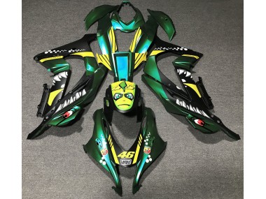 Forest Green Shark Kawasaki ZX10R Fairings 2016-2019 Outlets