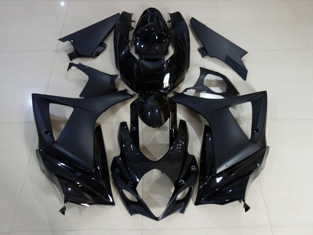 Gloss and Matte Black Plain Suzuki GSXR 1000 Fairings 2007-2008 Outlets Gloss and Matte Black Plain Suzuki GSXR 1000 Fairings 2007-2008 Outlets