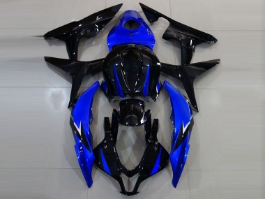 Gloss Black and Blue Honda CBR600RR Fairings 2007-2008 Outlets