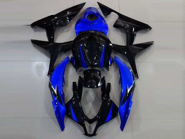 Gloss Black and Blue Honda CBR600RR Fairings 2007-2008 Outlets Gloss Black and Blue Honda CBR600RR Fairings 2007-2008 Outlets